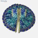 Royal Blue Krishna Dress – 8 Inch Diameter | Handcrafted Laddu Gopal Poshak for Festivals and Puja