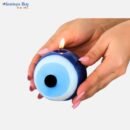 Mini Blue Evil Eye Candle – 2-Inch Handmade Unscented Decorative Candle for Nazar Protection & Home Decor