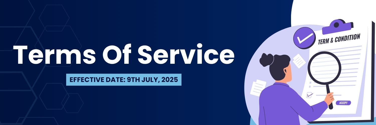 terms of service banner