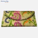 Brocade Floral Shagun Envelope Set – Red, Pink, Green & Gold | Traditional Wedding & Festive Money Envelopes (Set of 4)