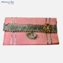 Premium Zari Embellished Shagun Envelope Set – Red, Yellow & Pink | Decorative Tassel Envelopes for Wedding & Festive Gifting (Set of 3)