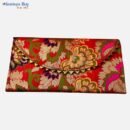 Brocade Floral Shagun Envelope Set – Red, Pink, Green & Gold | Traditional Wedding & Festive Money Envelopes (Set of 4)